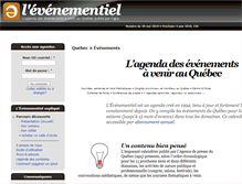 Tablet Screenshot of evenementiel.qc.ca